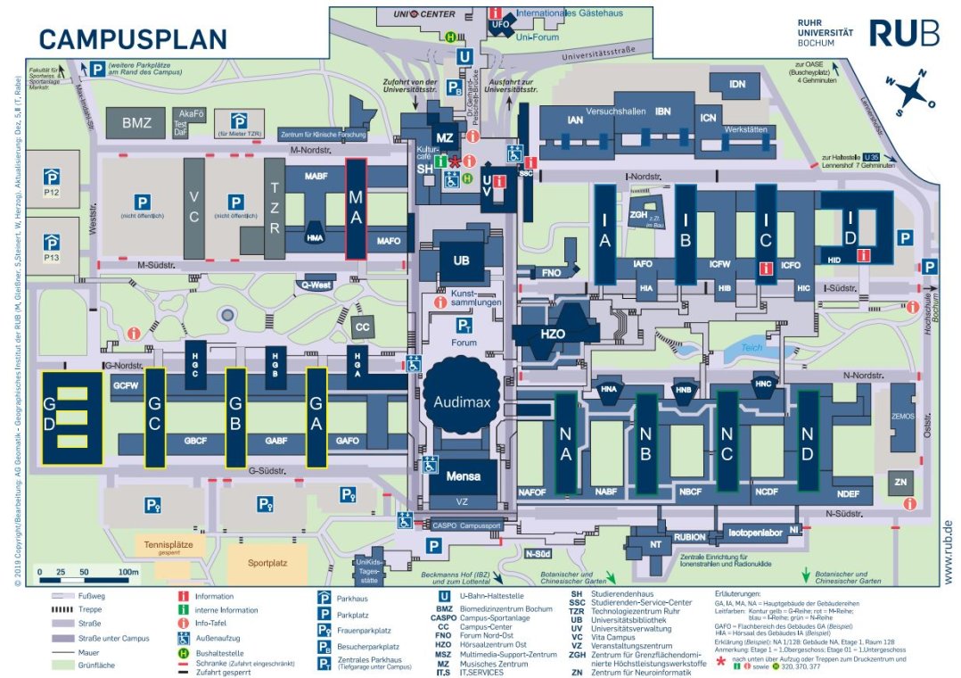 Campusplan (Stand 2019)
