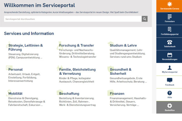 Serviceportal Erstrahlt In Neuem Design