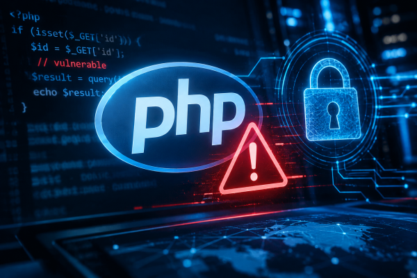 Php-sicherheitswarnung Im Neon-look