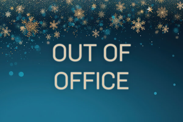 Out of office Weihnachten